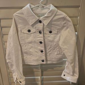 White denim jacket. Sz 6.